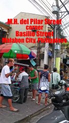 M.D. del Pilar St. cor. Basilio St. in Malabon City in the Philippines