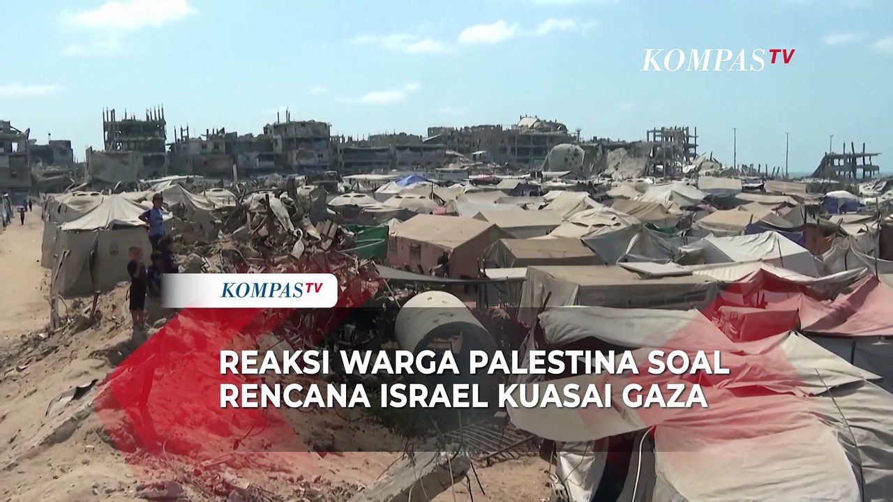 Reaksi Warga Palestina Terkait Rencana PM Israel Netanyahu Kuasai Penuh Gaza