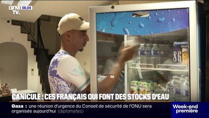 Face à la canicule attendue, les Français se préparent en faisant notamment des stocks d'eau