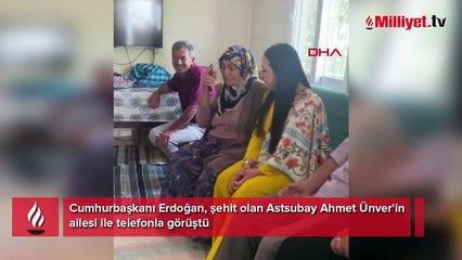 Cumhurbaşkanı Erdoğan şehit ailesiyle telefonda görüştü: Terörü sindirdik