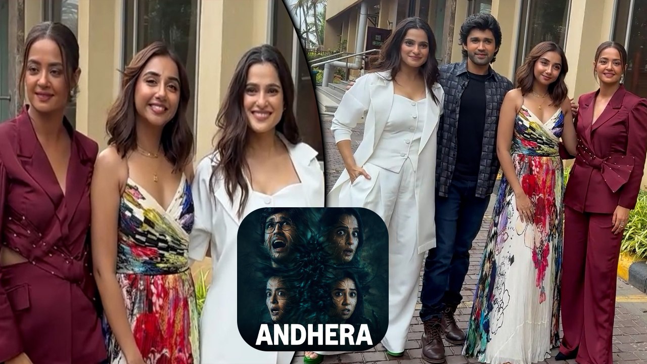 Cast Of 'Andhera' - Surveen, Karanvir, Priya Bapat & Prajakta Spotted Promoting Their Amazon Prime Series