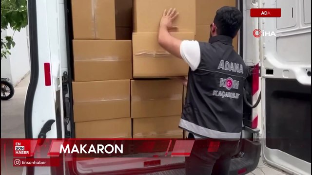 Adana'da 2 milyon 800 bin adet gümrük kaçağı makaron ele geçirildi