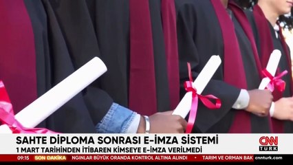 Sahte diploma sonrası e-imza değişti!