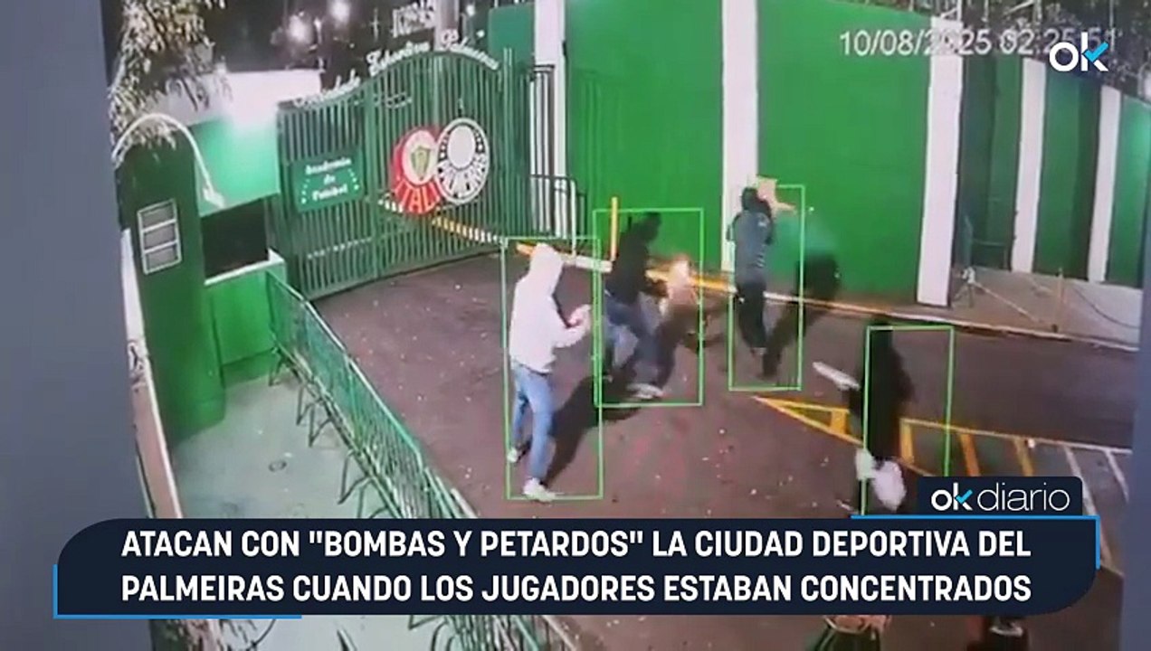 Atacan con "bombas y petardos" la ciudad deportiva del Palmeiras cuando los jugadores estaban concentrados