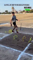 Entraînement de saut en longueur.