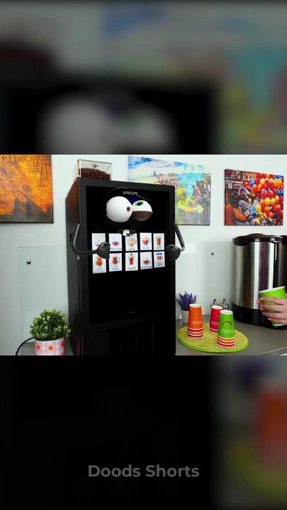 When the coffee machine talks BACK! 😂☕🗣️ #lol #prank #shorts