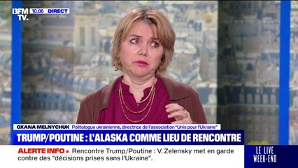 Rencontre Trump/Poutine: "Le but c'est le cessez-le-feu", positive la politologue ukrainienne Oxana Melnychuk