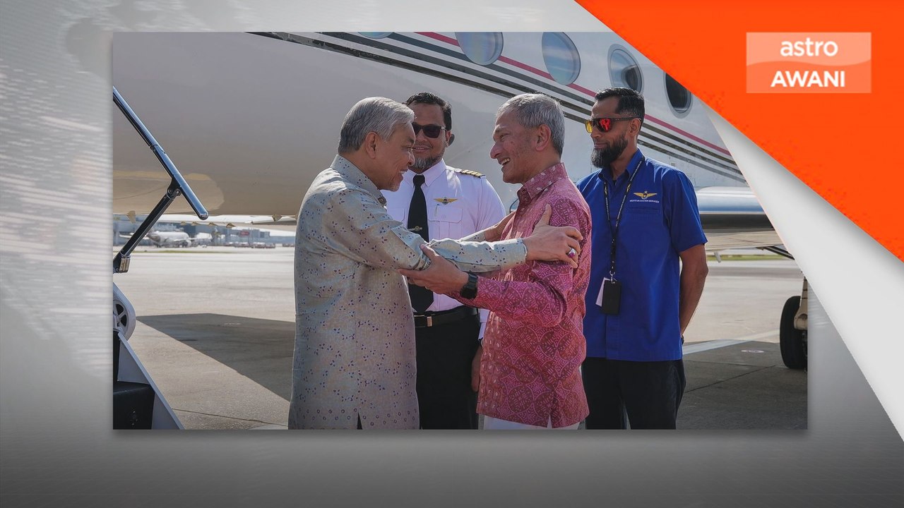 Ahmad Zahid tiba di Singapura sempena perbarisan Hari Kebangsaan Singapura 2025