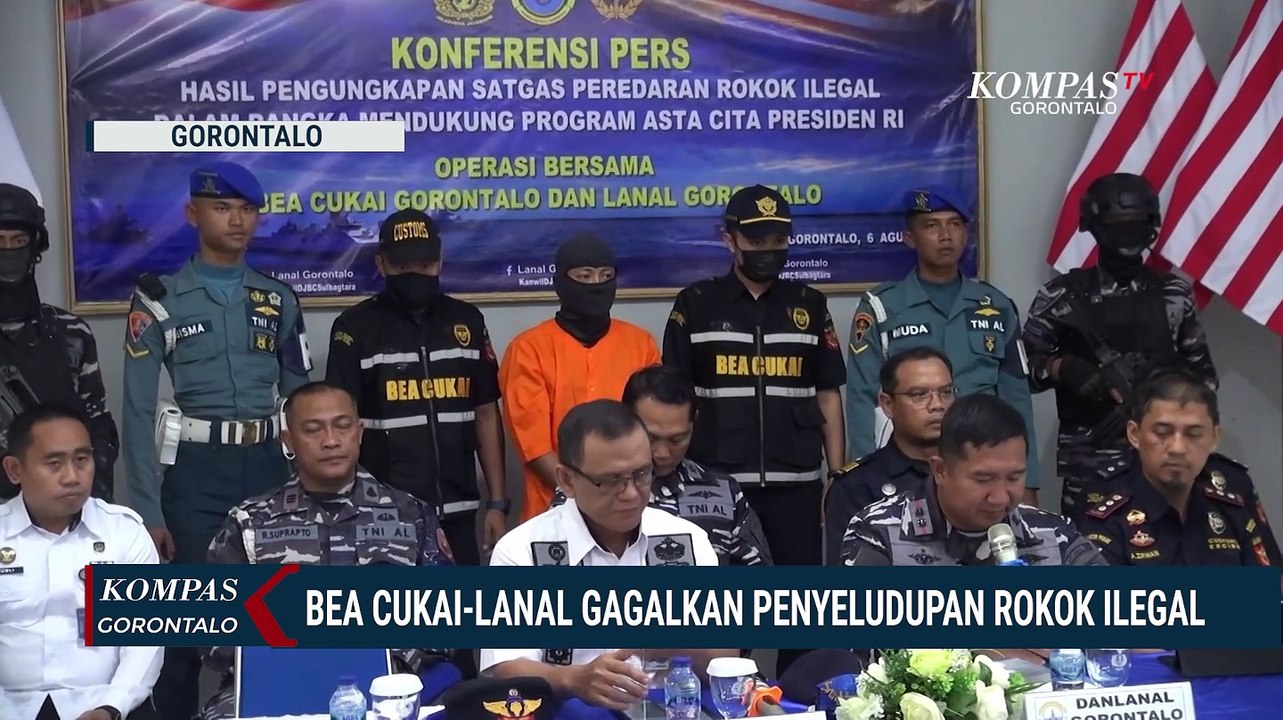Bea Cukai & Lanal Gorontalo Gagalkan Peredaran Rokok Ilegal, Satu Pemilik Jadi Tersangka