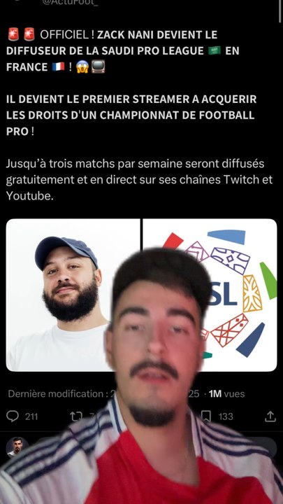 Zack Nani obtient les droits de diffusion de la SAUDI Pro League 🙌