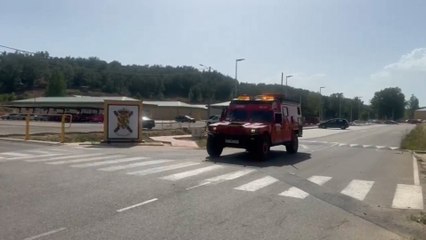 La UME moviliza unidades desde Torrejón y León para apoyar en el incendio de San Bartolomé