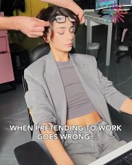 Caught in the act of "working" 🤫😴