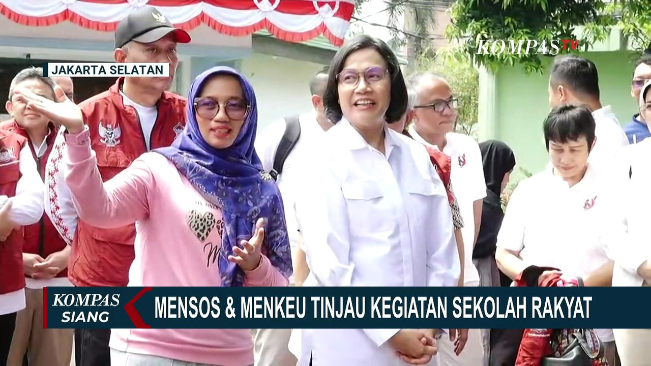 Mensos Sri Mulyani & Menkeu Gus Ipul Sambangi Sekolah Rakyat, Cek Fasilitas & Kegiatan Siswa