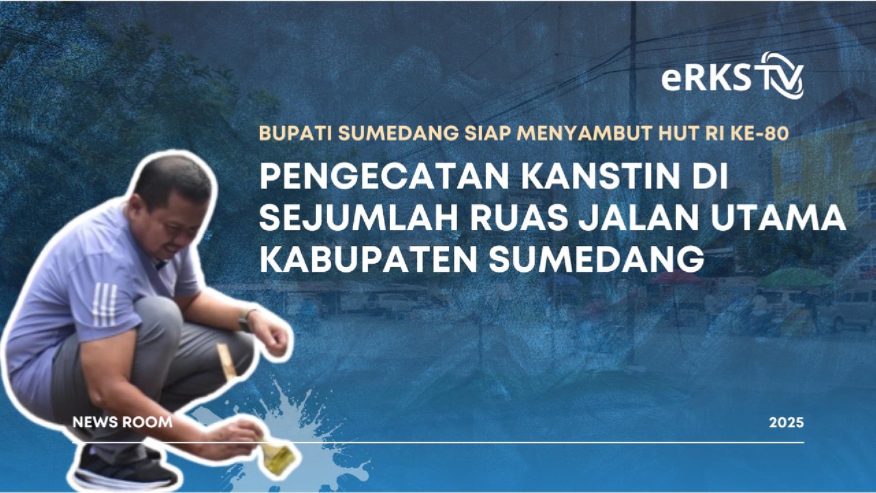 Bupati dan Wakil Bupati Sumedang Monitoring Pengecatan Kanstin Serentak Sambut HUT ke-80 RI
