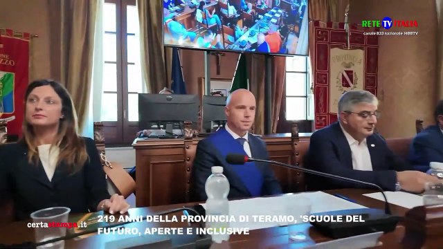 219 ANNI DELLA PROVINCIA DI TERAMO, 'SCUOLE DEL FUTURO, APERTE E INCLUSIVE