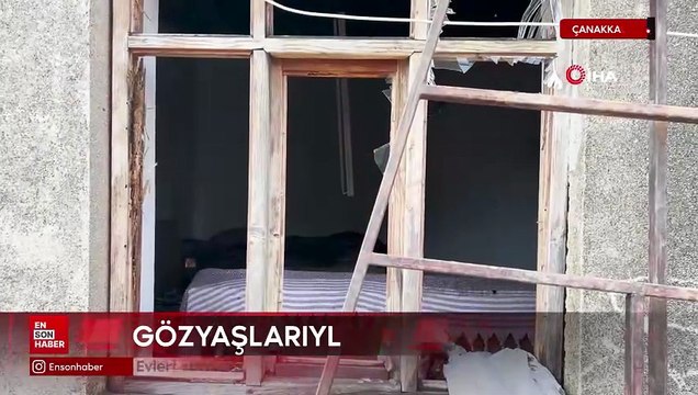 Çanakkale yangınında evleri yanan vatandaşlar yaşadıklarını gözyaşlarıyla anlattılar