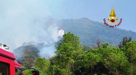 Vesuvio, incendio senza tregua: oltre 200 ettari in fumo (09.08.25)