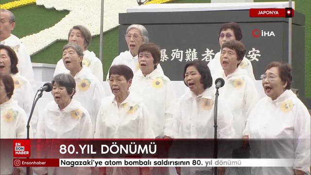Japonya'da Nagazaki'ye atom bombalı saldırısının 80. yıl dönümü