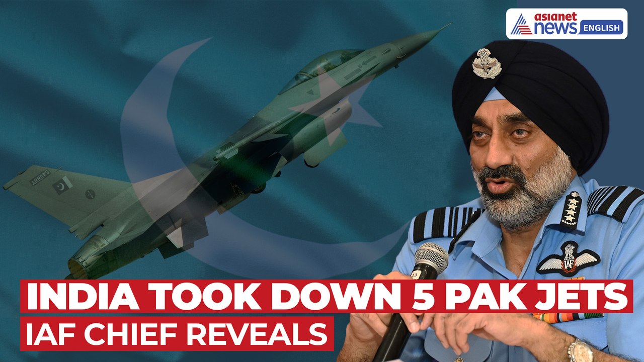 Operation Sindoor: IAF Chief Confirms 5 Pak Jets, 1 AW&C Down