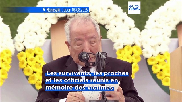 Nagasaki commémore le 80ᵉ anniversaire du bombardement atomique, son maire plaide contre les armes nucléaires