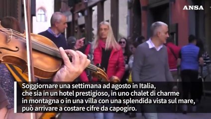 Allarme del Codacons: una settimana di vacanza in Italia puo' costare fino a 300mila euro