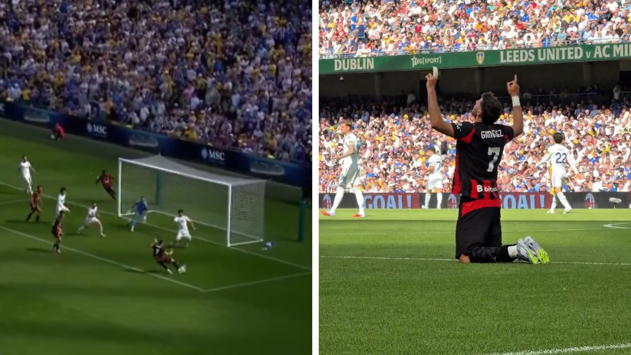 Santi Giménez regresa con AC Milan en modo goleador; el mexicano se estrena en pretemporada