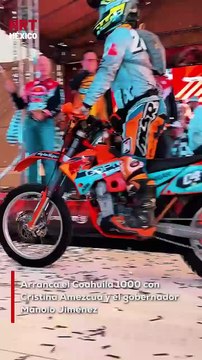 Desde Torreón, Cristina Amezcua y el gobernador Manolo Jiménez encendieron la emoción del Coahuila 1000, la carrera que recorre las bellezas del estado.