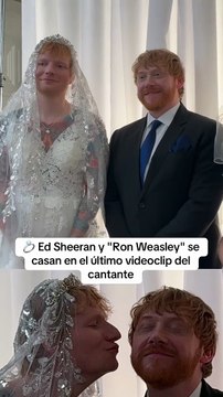 Ed Sheeran y Rupert Grint (Ron Weasley en 'Harry Potter') han provocado un gran revuelo en redes sociales por su aparición en el último videoclip del cantante: 'A little more'.