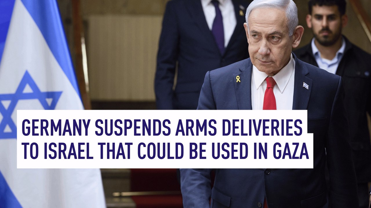​​Germany suspends arms deliveries to Israel that could be used in Gaza