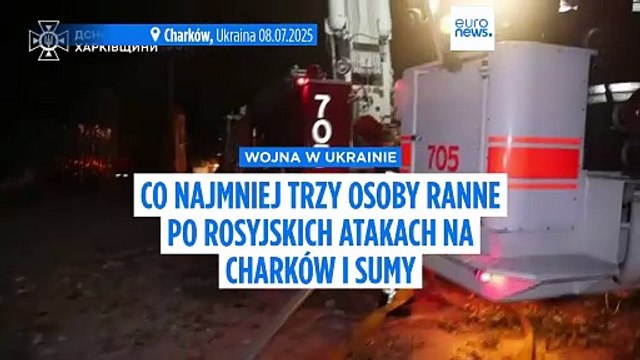 Wojna w Ukrainie: co najmniej trzy osoby ranne po rosyjskich atakach na Charków i Sumy