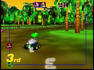 Mario Kart 64 (3-4 players Grand Prix) online multiplayer - n64