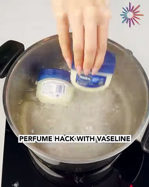 Easy DIY perfume hack with vaseline