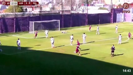 El primer gol de Fidel Tourn en Lanús