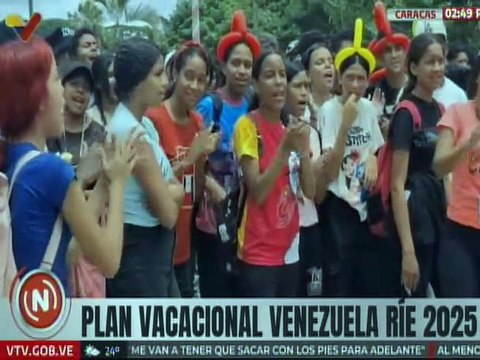 Caracas | Niños y jóvenes gozan de actividades enmarcadas en el Plan Vacacional Venezuela Ríe 2025