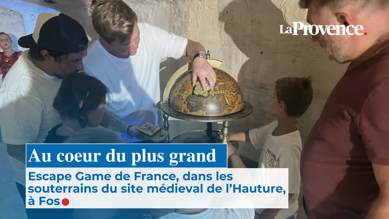 Au coeur du plus grand Escape Game de France,  dans les souterrains du site  médieval de l’Hauture, à Fos