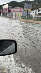 Maré cheia em Florianópolis