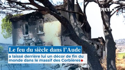 Le feu du siècle a laissé derrière lui un décor  de fin du monde dans  le massif des Corbières