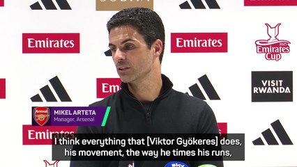 Arteta tips Gyökeres to 'destroy' teams after first Arsenal goal