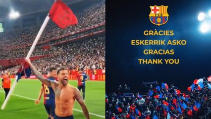 El vídeo de despedida del Barça de Iñigo Martínez: "El Barça siempre formará parte de mí"