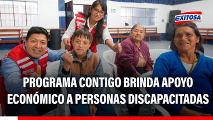 Programa Contigo brinda apoyo económico a las personas con discapacidad severa