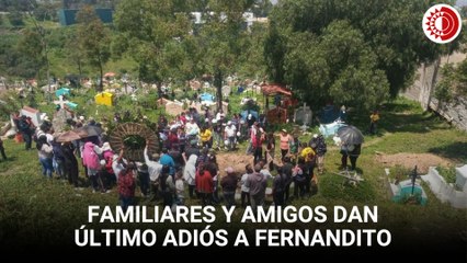 Familiares claman justicia en sepelio del niño Fernando