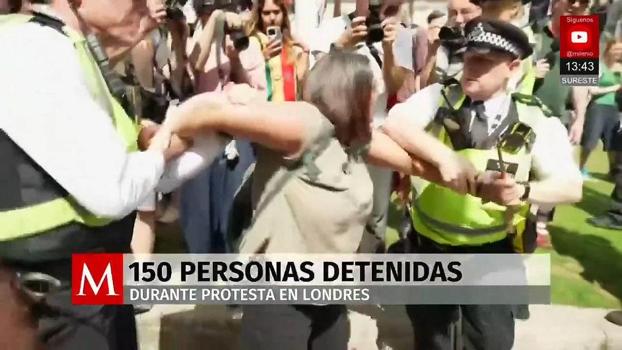 Policía Metropolitana de Londres arrestó a 150 personas durante una protesta