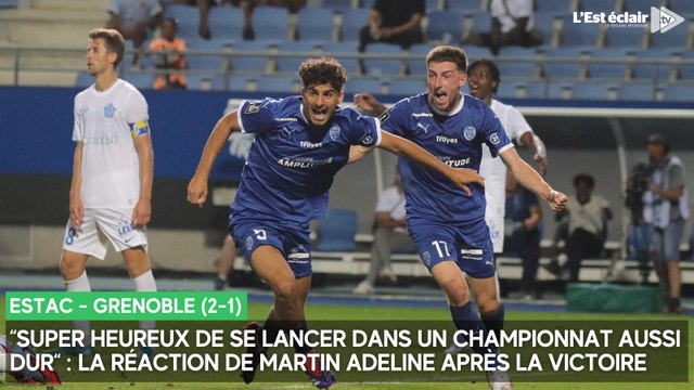 “Super heureux de se lancer dans un championnat aussi dur“ : Martin Adeline après Estac - Grenoble (2-1)
