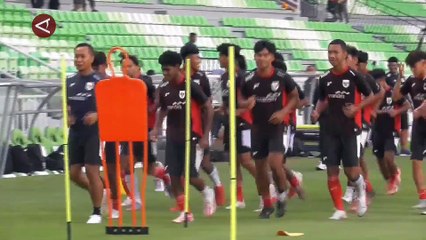 Timnas Indonesia U-17 Latihan di Stadion Utama Sumut Jelang Bentrok Lawan Tajikistan