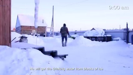Morning routine in the Coldest Village on Earth, Yakutia