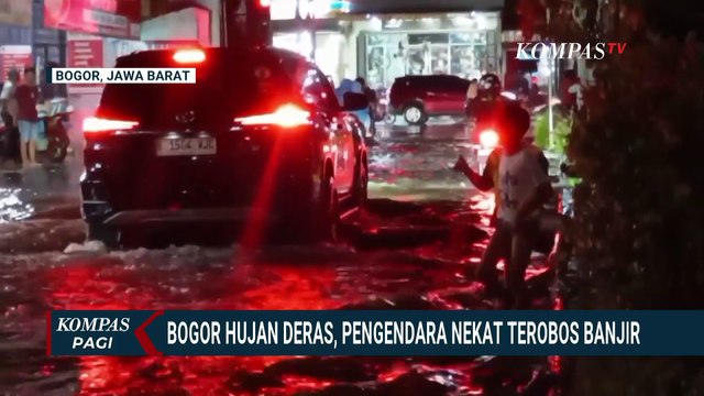 Hujan Deras & Petir di Bogor, Pohon Tumbang Sebabkan Kemacetan | KOMPAS PAGI