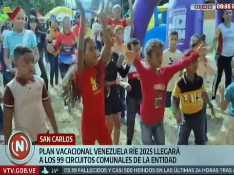 Niños y niñas del estado Cojedes disfrutaron del Plan Vacacional Comunitario Venezuela Ríe 2025