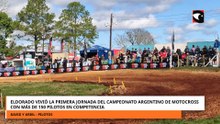 Eldorado vivió la primera jornada del Campeonato Argentino de Motocross con más de 150 pilotos en competencia