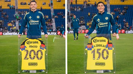 América celebra los 200 partidos de Álvaro Fidalgo y 150 de Alejandro Zendejas y así los homenajean