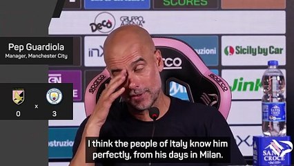 Guardiola 'really pleased' with goalscorer Reijnders after Man City win